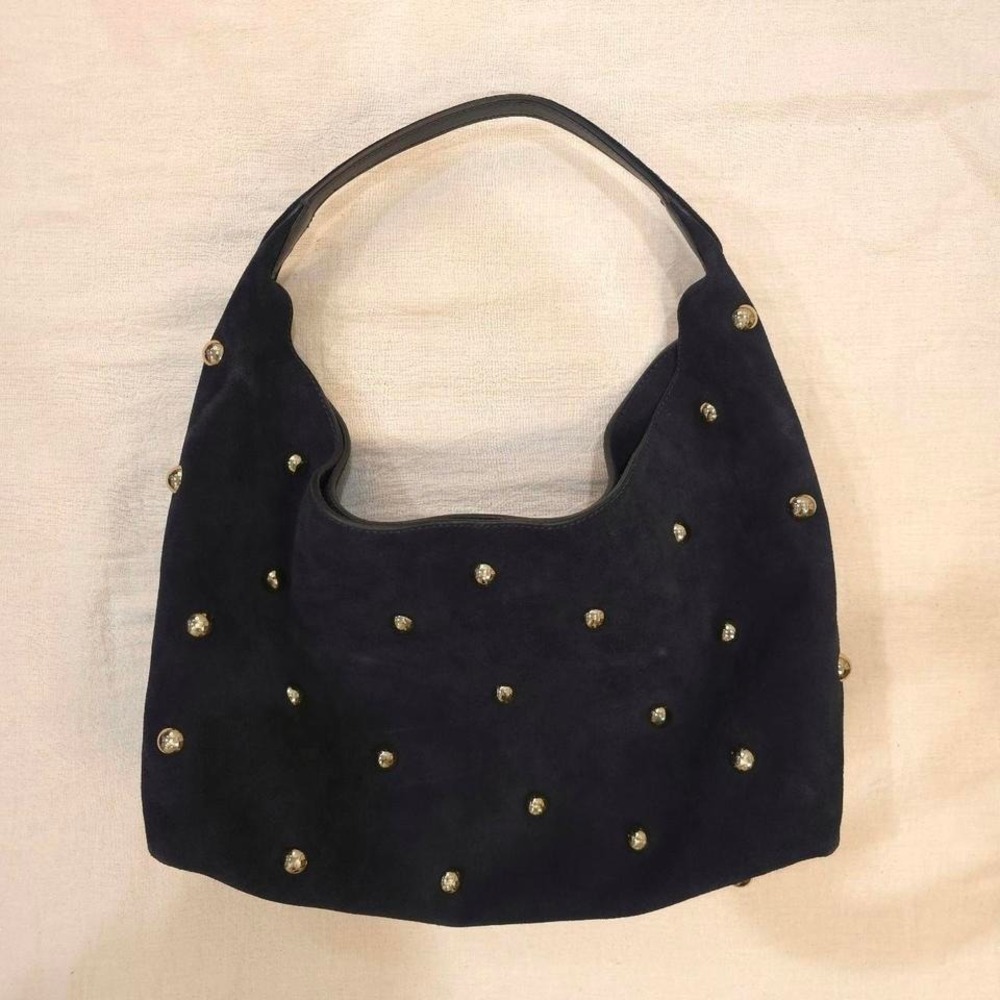 Madewell The Mylie Studded Suede Shoulder Bag - Picture 3 of 8